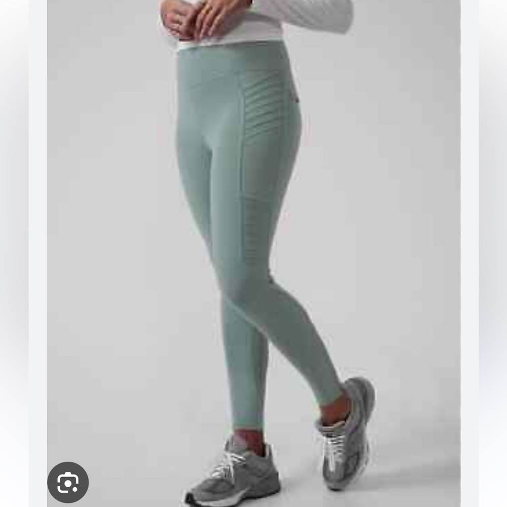 Athleta Delaney Moto Tights. Size large. New with tags.